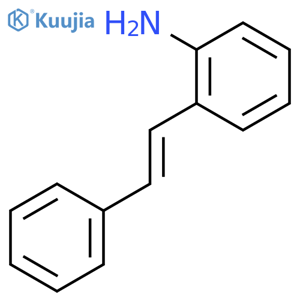 Benzenamine, 2-[(1E)-2-phenylethenyl]- structure