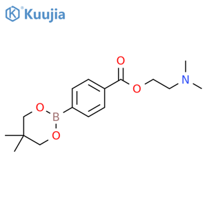 2-(Dimethylamino)ethyl 4-(5,5-dimethyl-1,3,2-dioxaborinan-2-yl)benzoate structure