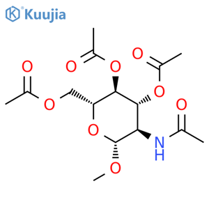 Methyl 2-Acetamido-2-deoxy-β-D-glucopyranoside Triacetate structure