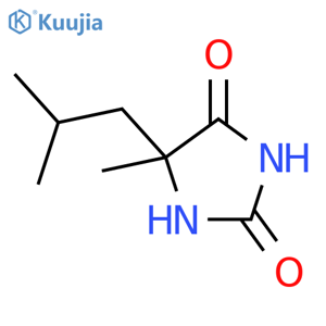 5-isobutyl-5-methylhydantoin structure