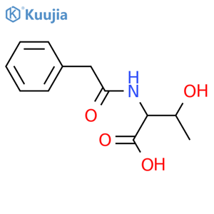 L-Threonine, N-(phenylacetyl)- structure