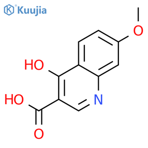 4-Hydroxy-7-methoxyquinoline-3-carboxylic acid structure