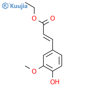 2-Propenoic acid, 3-(4-hydroxy-3-methoxyphenyl)-, ethyl ester, (E)- structure