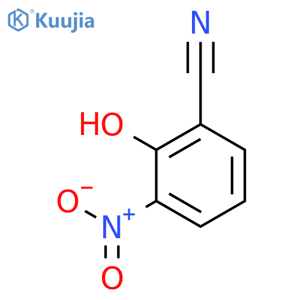 2-hydroxy-3-nitro-benzonitrile structure