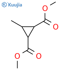 1,2-Cyclopropanedicarboxylicacid, 3-methyl-, dimethyl ester, (1R,2R)-rel- (9CI) structure