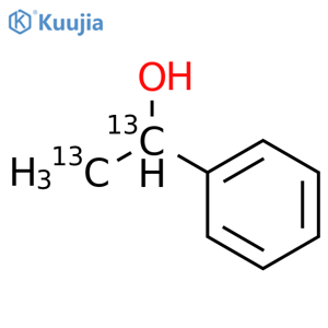 Benzenemethanol-13C, a-(methyl-13C)- (9CI) structure