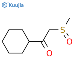 Ethanone, 1-cyclohexyl-2-(methylsulfinyl)- structure