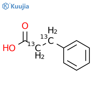 Benzenepropanoic-a,b-13C2 acid (9CI) structure
