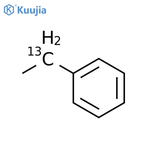 Ethyl-α-13C-benzene structure