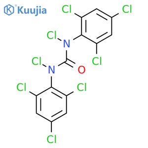 1,3-dichloro-1,3-bis(2,4,6-trichlorophenyl)urea structure