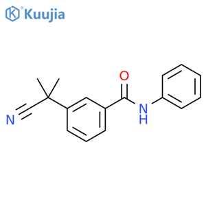 Benzamide, 3-(1-cyano-1-methylethyl)-N-phenyl- structure