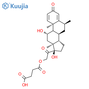 Methylprednisolone succinate structure