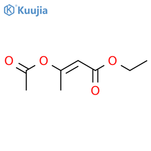 2-Butenoic acid,3-(acetyloxy)-, ethyl ester structure