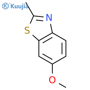 6-methoxy-2-methyl-1,3-benzothiazole structure