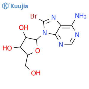 (2R,3R,4S,5R)-2-(6-amino-8-bromo-9H-purin-9-yl)-5-(hydroxymethyl)oxolane-3,4-diol structure