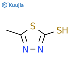 5-methyl-1,3,4-thiadiazole-2-thiol structure