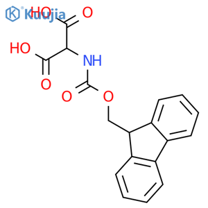 2-((((9H-Fluoren-9-yl)methoxy)-carbonyl)amino)malonic acid structure