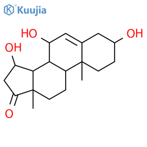 3b,7a,15a-Trihydroxyandrost-5-en-17-one structure