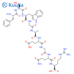 L-Arginine,L-phenylalanyl-L-seryl-L-tryptophylglycyl-L-alanyl-L-a-glutamylglycyl-L-glutaminyl- structure