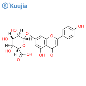 Apigenin 7-glucuronide structure