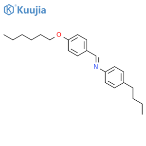 Benzenamine,4-butyl-N-[[4-(hexyloxy)phenyl]methylene]-, (E)- (9CI) structure