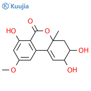 6H-Dibenzo[b,d]pyran-6-one,2,3,4,4a-tetrahydro-2,3,7-trihydroxy-9-methoxy-4a-methyl-, (2R,3R,4aR)-rel- structure