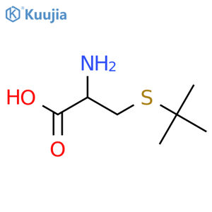 (2S)-2-amino-3-(tert-butylsulfanyl)propanoic acid structure