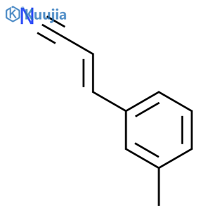 2-Propenenitrile, 3-(3-methylphenyl)-, (2E)- structure