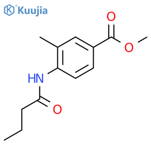 Methyl 4-butyramido-3-methylbenzoate structure