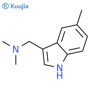 N,N-Dimethyl-1-(5-methyl-1H-indol-3-yl)methanamine structure