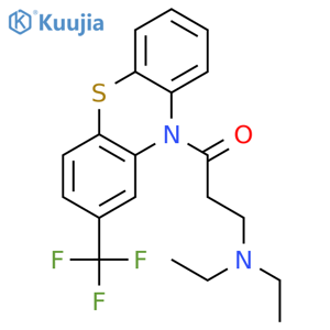 1-Propanone,3-(diethylamino)-1-[2-(trifluoromethyl)-10H-phenothiazin-10-yl]- structure