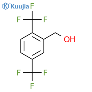 2,5-bis(trifluoromethyl)phenylmethanol structure