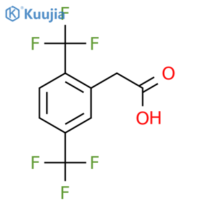 2,5-Bis(trifluoromethyl)phenylacetic acid structure