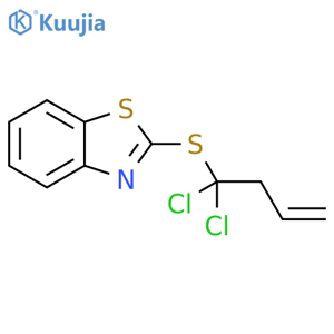 2-[(1,1-Dichloro-3-buten-1-yl)thio]benzothiazole structure