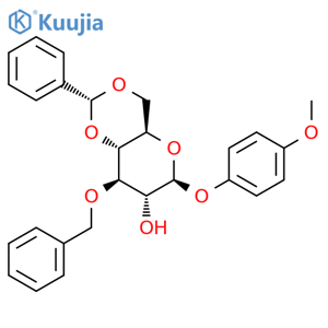 4-Methoxyphenyl 3-O-Benzyl-4,6-O-benzylidene-β-D-glucopyranoside structure