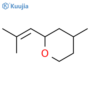 2H-Pyran,tetrahydro-4-methyl-2-(2-methyl-1-propen-1-yl)-, (2S,4R)- structure