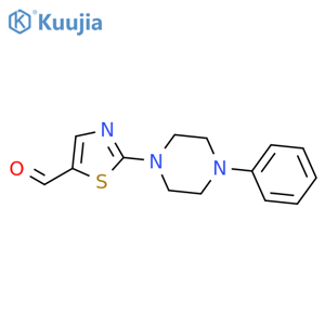 2-(4-phenylpiperazin-1-yl)-1,3-thiazole-5-carbaldehyde structure