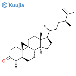 4,14-dimethyl-9,19-Cyclo-5,9-ergost-25-en-3-one structure