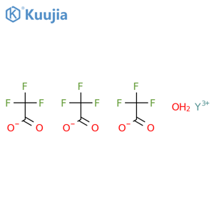 yttrium trifluoroacetate hydrate structure