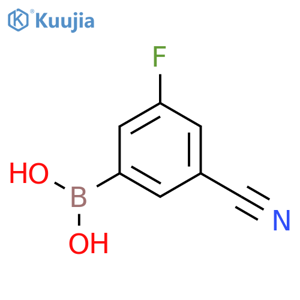 (3-cyano-5-fluorophenyl)boronic acid structure