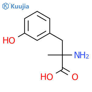 a-Methyl-D,L-m-tyrosine structure