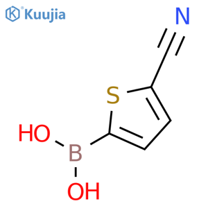 (5-cyanothiophen-2-yl)boronic acid structure