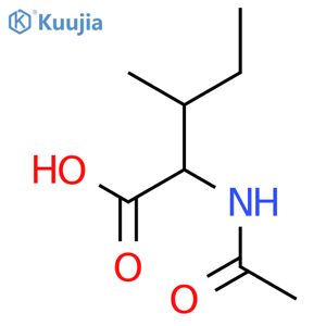 (2S,3S)-2-Acetamido-3-methylpentanoic acid structure