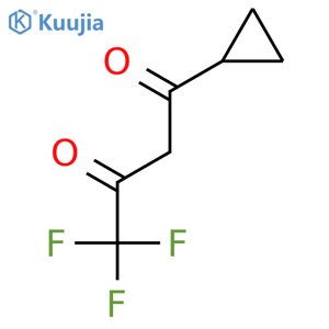 1-Cyclopropyl-4,4,4-trifluorobutane-1,3-dione structure