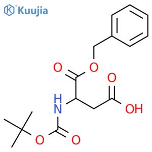 (S)-2-(tert-Butoxycarbonylamino)succinic acid benzyl ester structure