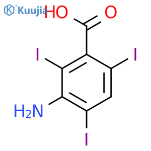 3-Amino-2,4,6-triiodobenzoic acid structure