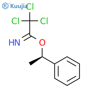 Ethanimidic acid, 2,2,2-trichloro-, (1R)-1-phenylethyl ester structure