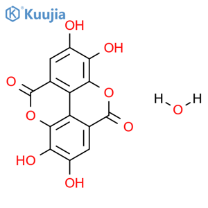 Ellagic acid hydrate structure