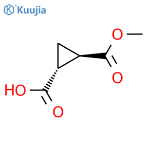 cis-2-methoxycarbonylcyclopropanecarboxylic acid structure