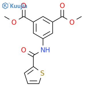 1,3-Benzenedicarboxylicacid, 5-[(2-thienylcarbonyl)amino]-, 1,3-dimethyl ester structure